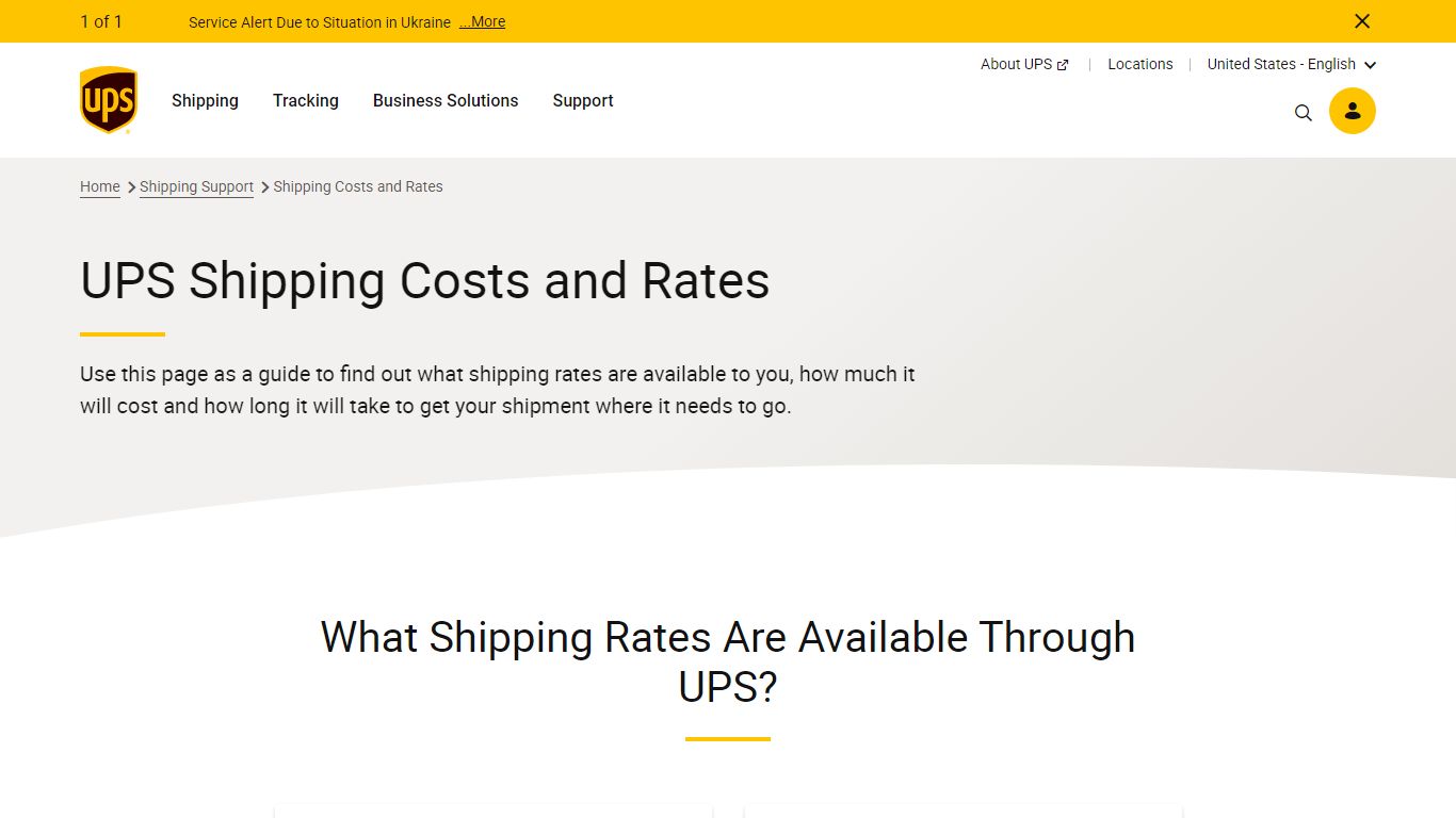 Shipping Costs and Rates | UPS - United States