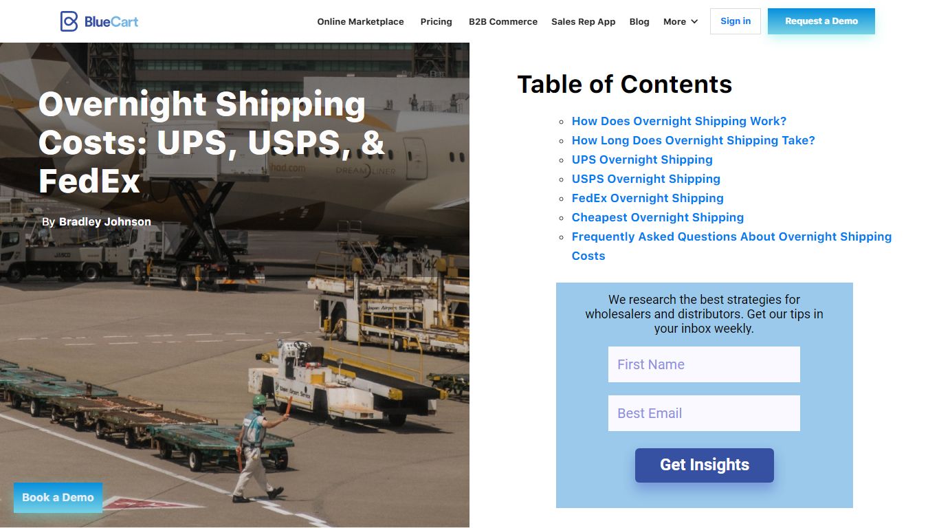 Overnight Shipping Costs: UPS, USPS, & FedEx - BlueCart