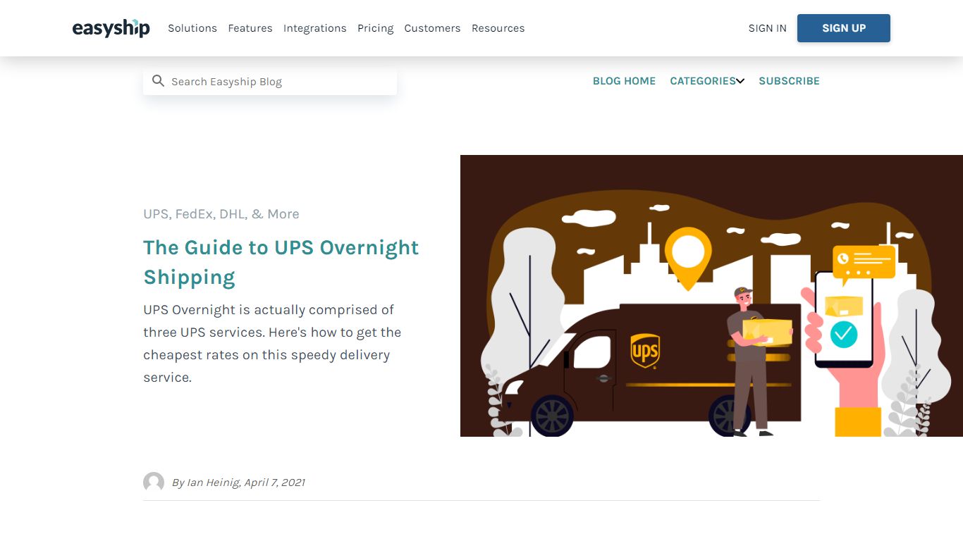The Guide to UPS Overnight Shipping - Easyship